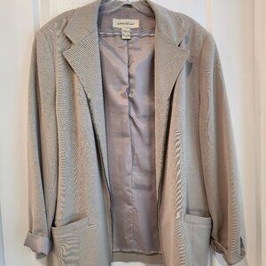 Eddie Bauer Zipper Tan Blazer